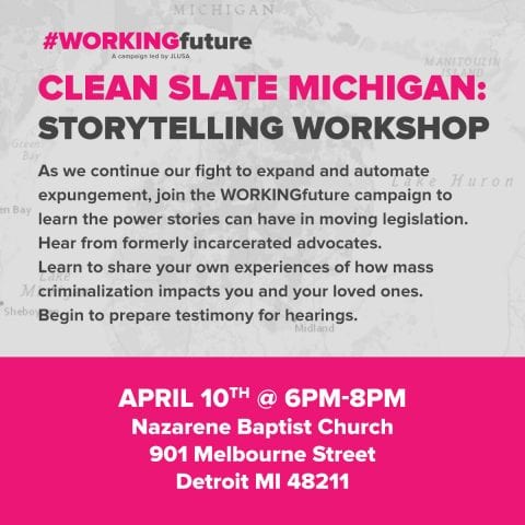 Image for event titled Clean Slate Michigan: Storytelling Workshop