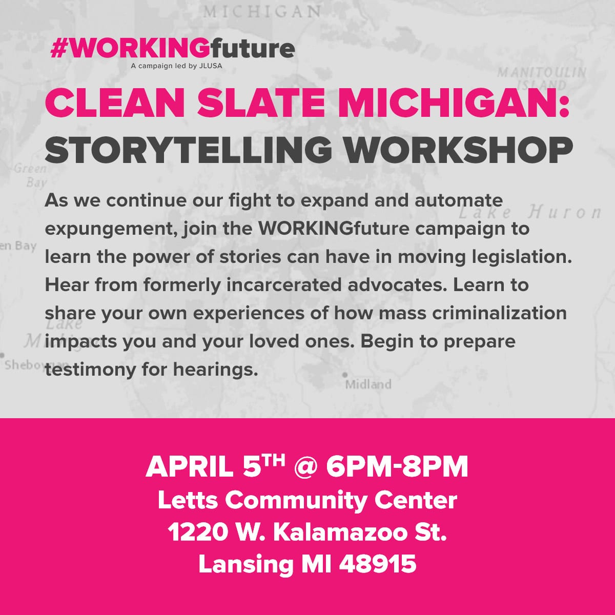 Clean Slate Michigan Storytelling JustLeadershipUSA